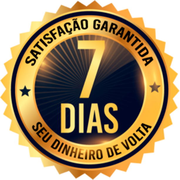 Selo: satisfação garantida ou seu dinheiro de volta em 7 dias